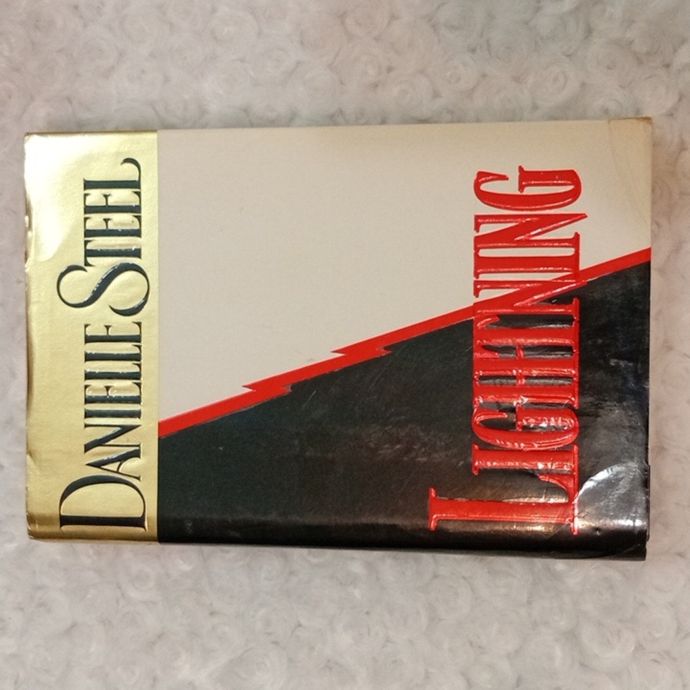 Danielle Steel 'Lightning' Black and Red Coffee Table Book